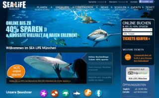 Sea Life München Tickets online bestellen und bis zu 40 % Rabatt erhalten