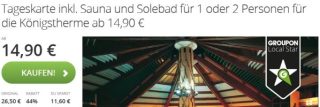 Tageskarte Königstherme in Königsbrunn für 14,90 Euro